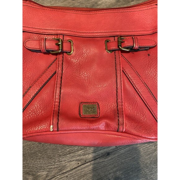 BOC Born Red Summer Faux Leather Shoulder Bag Crossbody Purse Adjustable Straps - Picture 2 of 8
